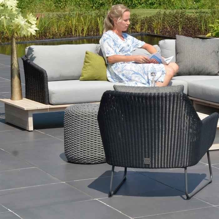 4 Seasons Outdoor Pouf Muffin Antraciet